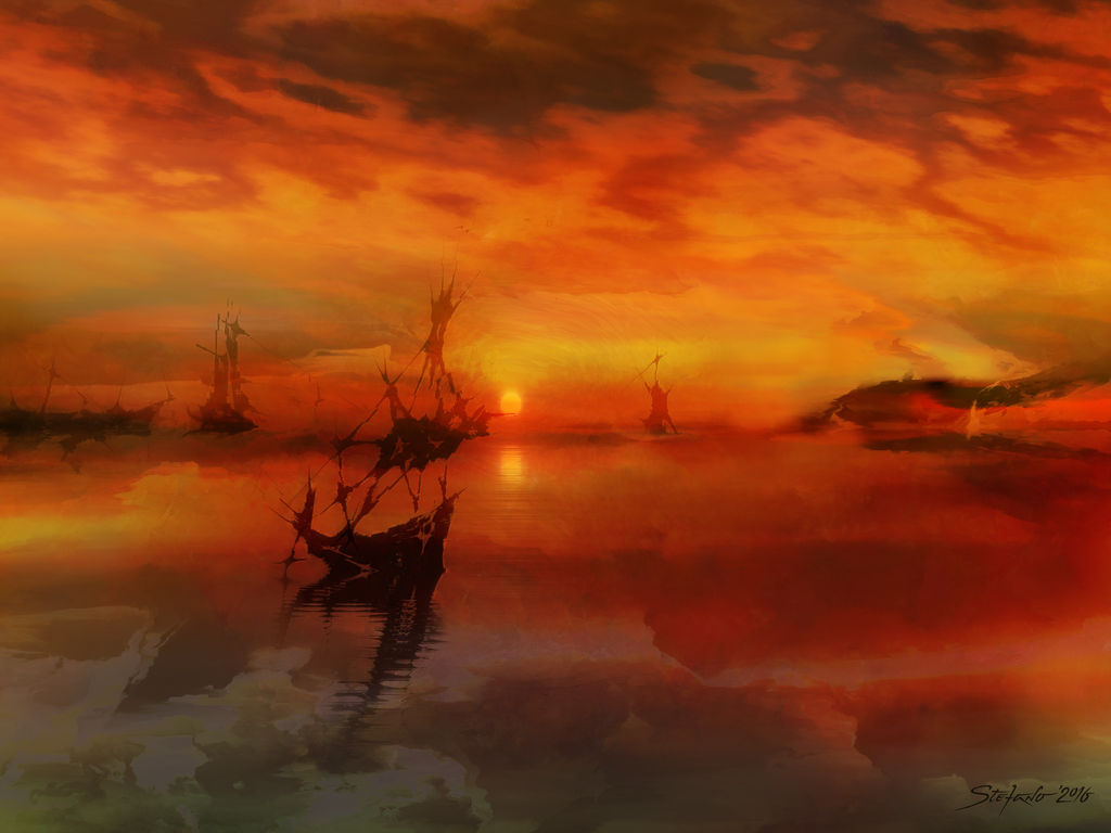 Evening Pause IV by raysheaf Evening Pause IV by raysheaf