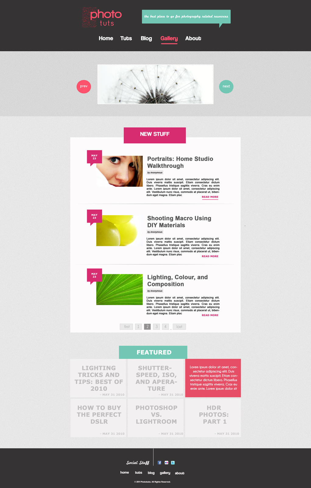 Stylish Tutorial Site by krisyay