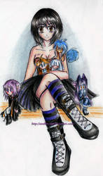 Anu and plushies 2 by Anubis-san