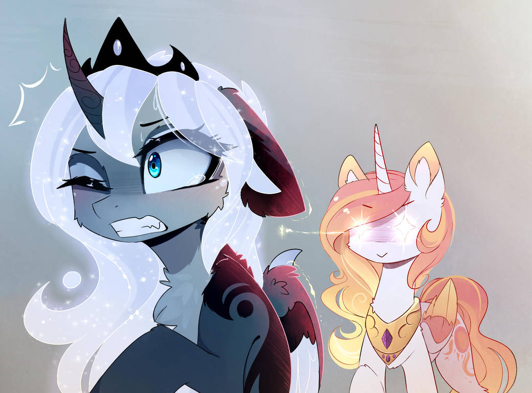 celestia_s_stare_by_magnaluna_dbtuwj3-pr
