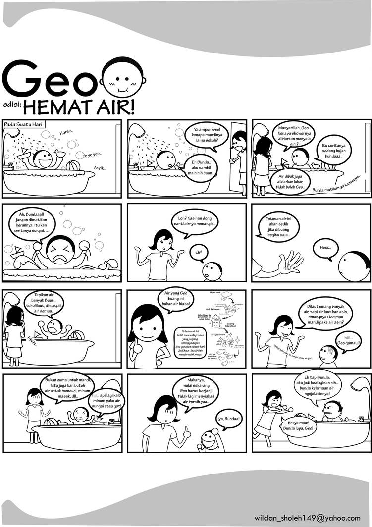 Komik Geo Hemat Air By Wildans On DeviantArt