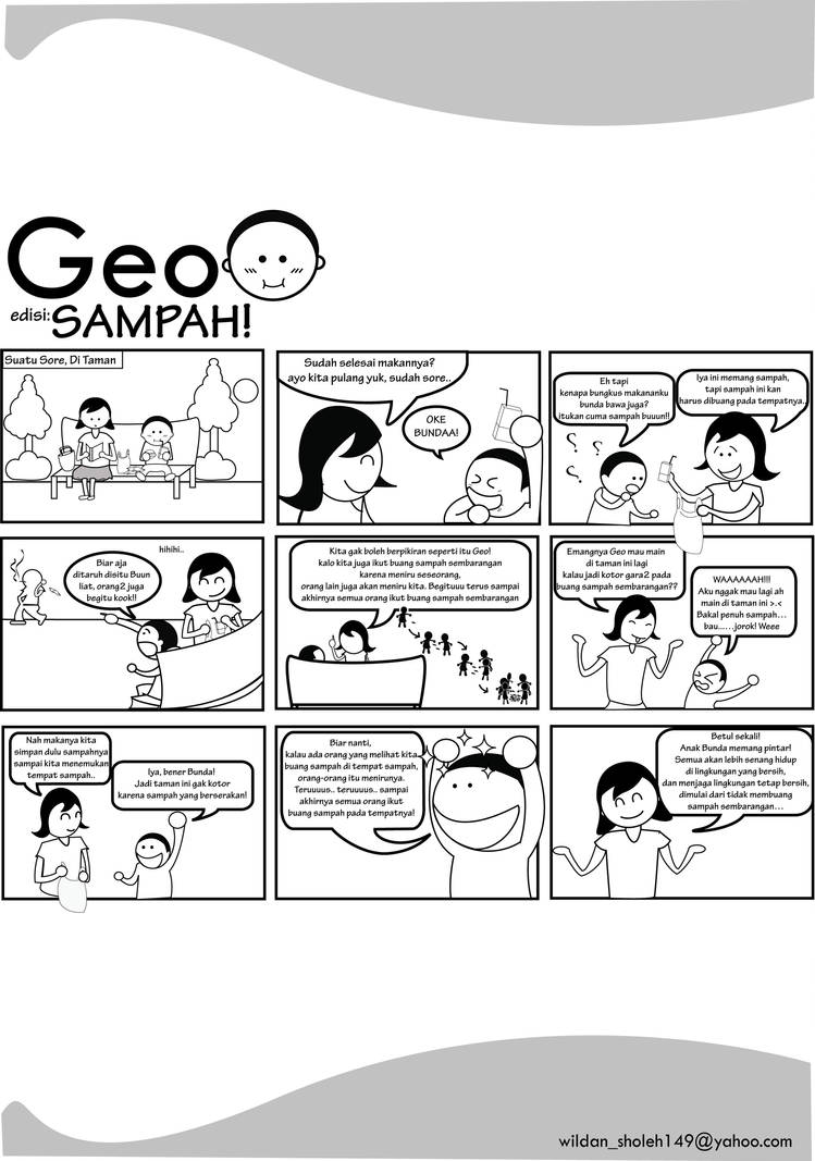 Gambar Komik Menjaga Lingkungan Komicbox