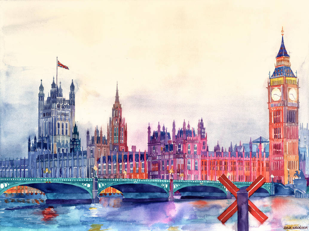 Sunset in London by takmaj