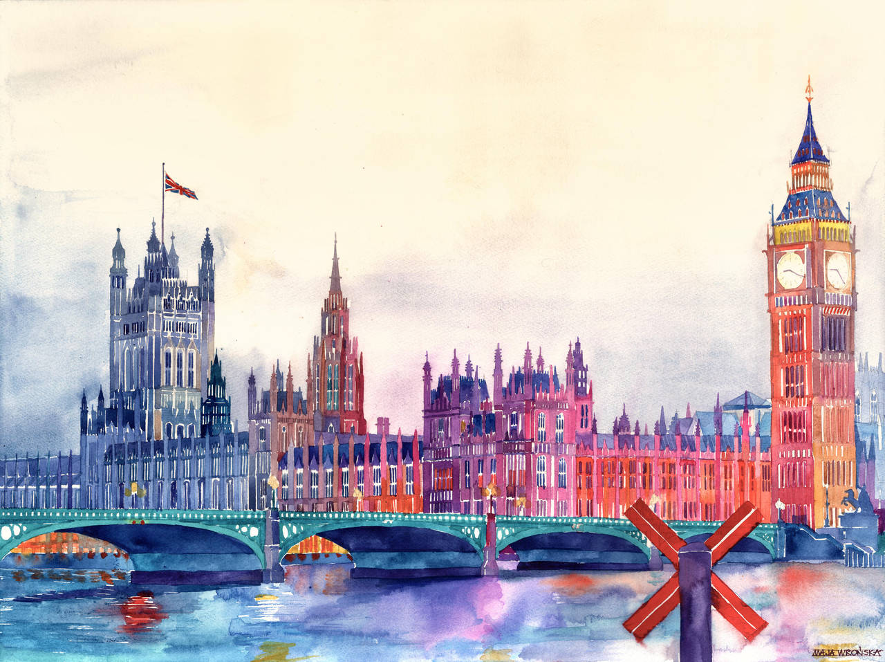 Sunset in London by takmaj