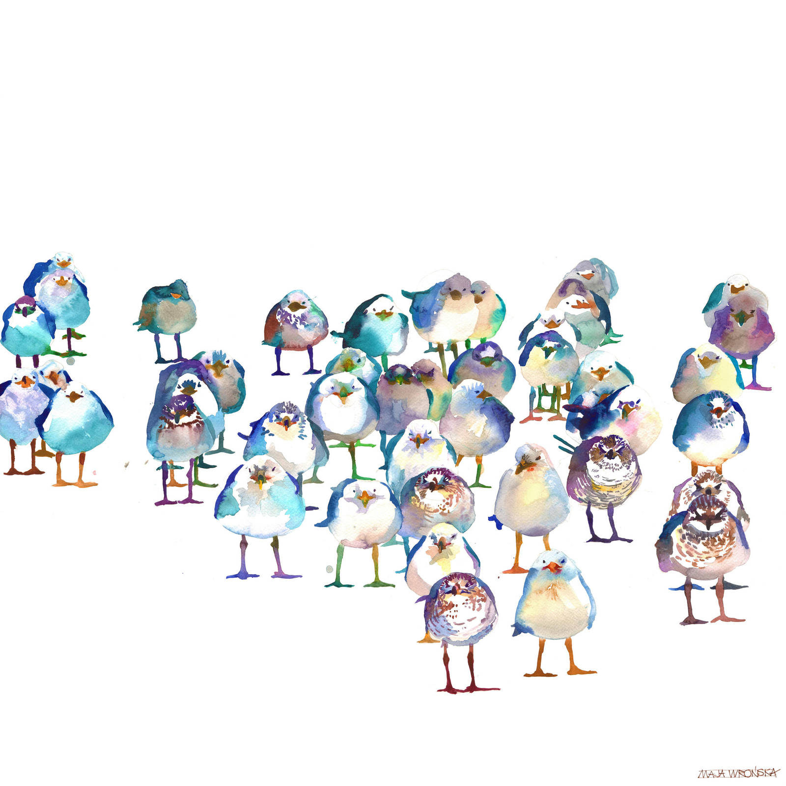Winter Birds by takmaj