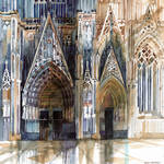 Koln cathedral's facade by takmaj