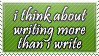 Writing Stamp by WetWithRain