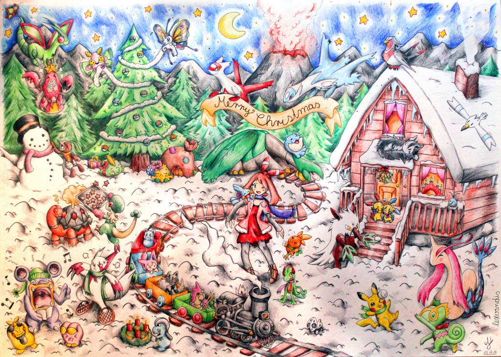 Merry Pokemon Christmas :) by Lexvandis
