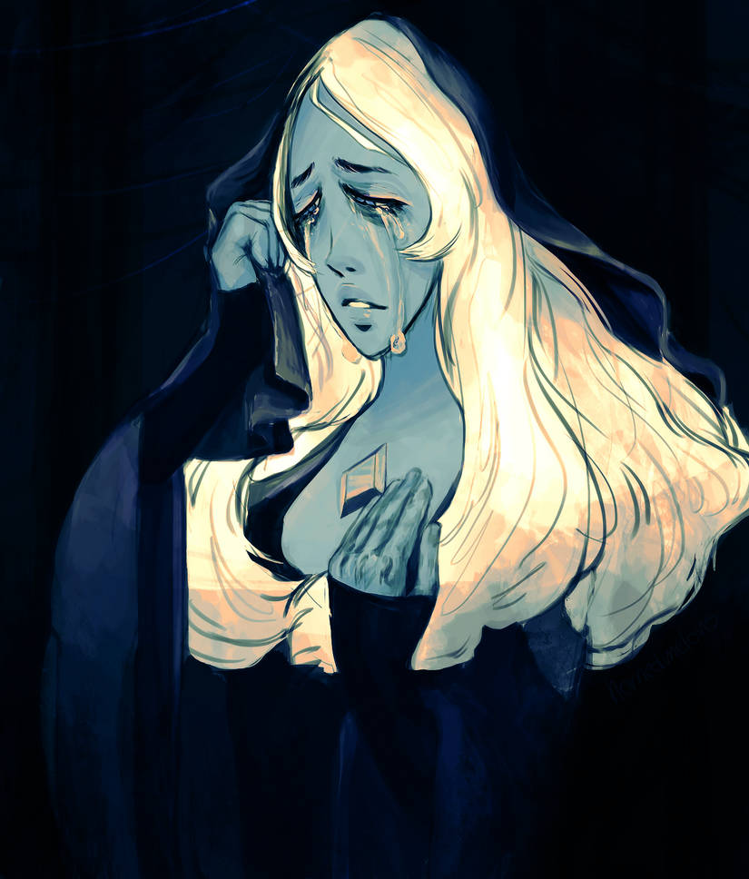 drew Blue Diamond from Steven Univese I love her face and actually all of her design, a lot