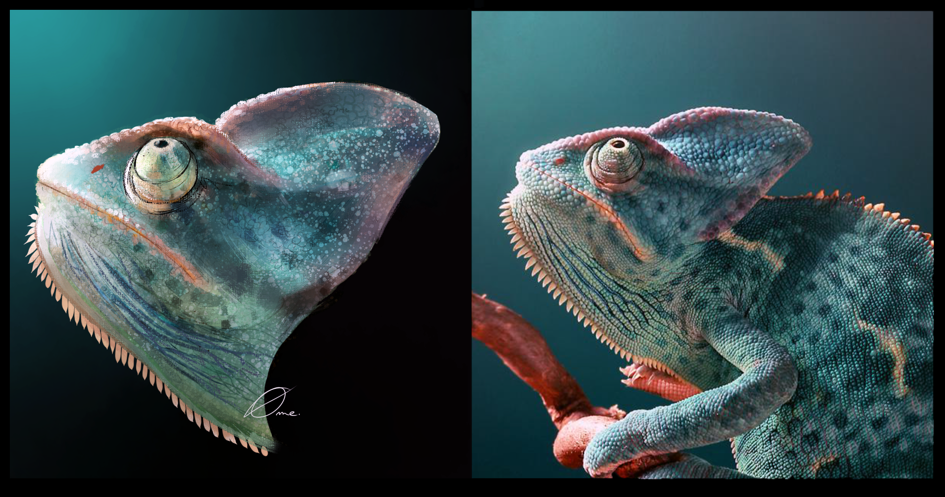 Chameleon study by pavame-agarestia