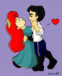 Ariel and Eric Dance by sailorharmony2000
