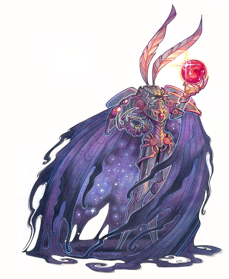 commission - flowing darkness by drachenmagier