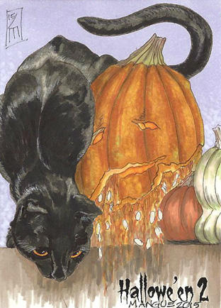 Hallowe'en 2 Sketch Card - Leah Mangue 1 by Pernastudios