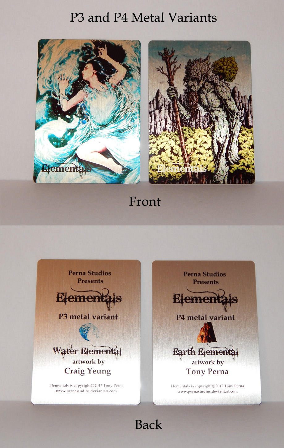 Elementals P3 + P4 Metal Variants - FOR SALE by Pernastudios