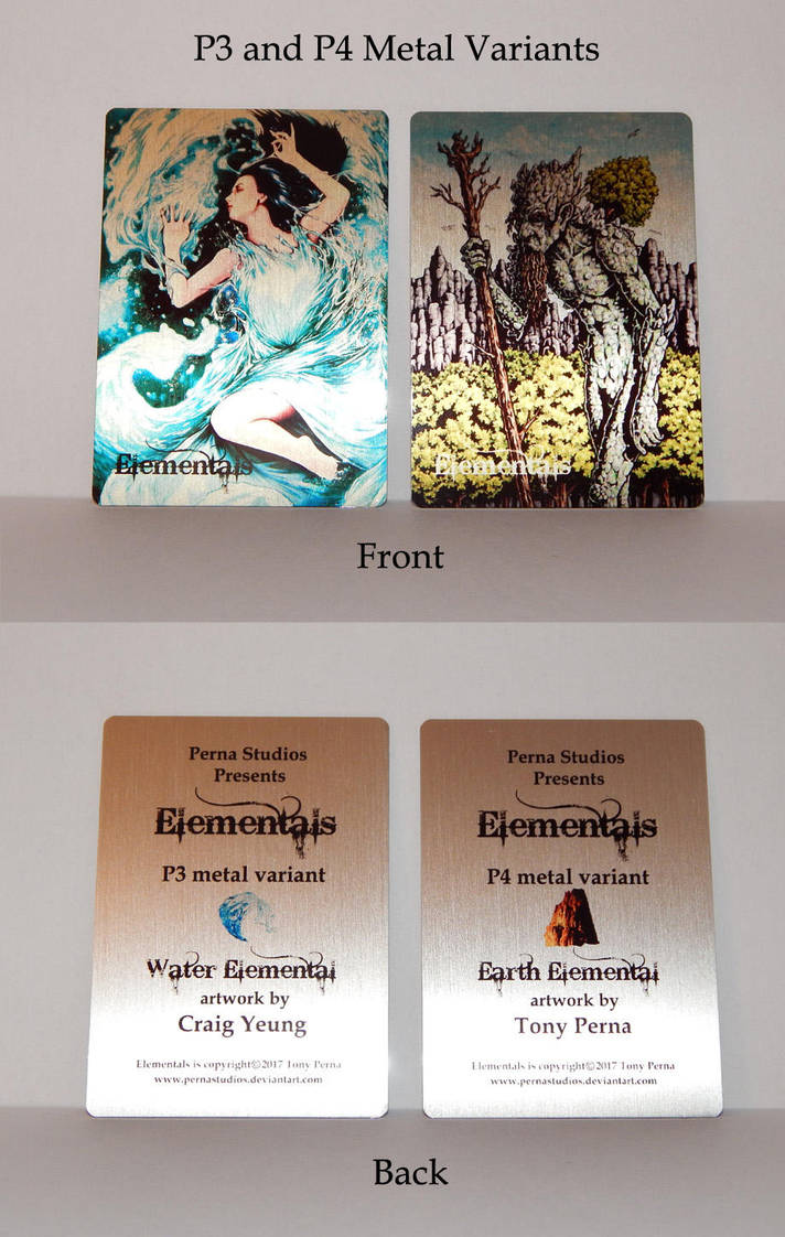 Elementals P3 + P4 Metal Variants - FOR SALE by Pernastudios