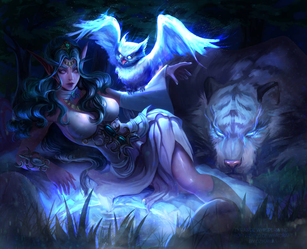 Tyrande Whisperwind from World of Warcraft by DziKawa
