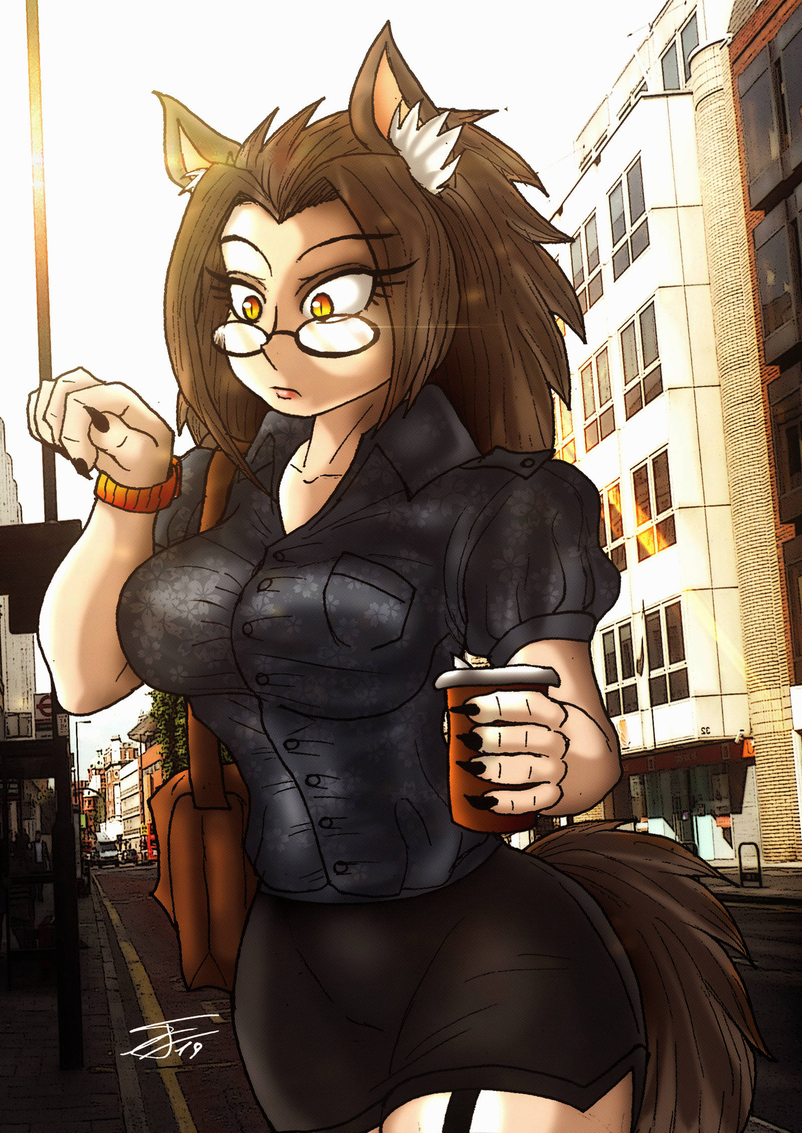 Wolf Girl by BlueWolfArtista on DeviantArt