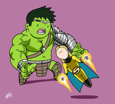 Worldbreaker Hulk vs The Sentry by TheFutureFoundation