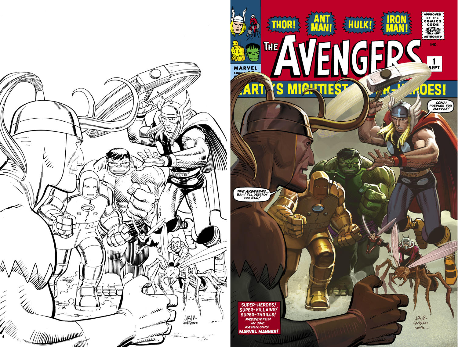 AvengersOmniBus1-BWtoColor by DeanWhite