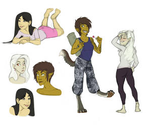 Original Characters sketchdump by Earthsong9405