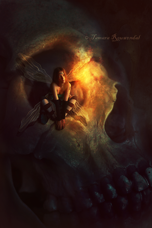 Skull Faerie by tamaraR