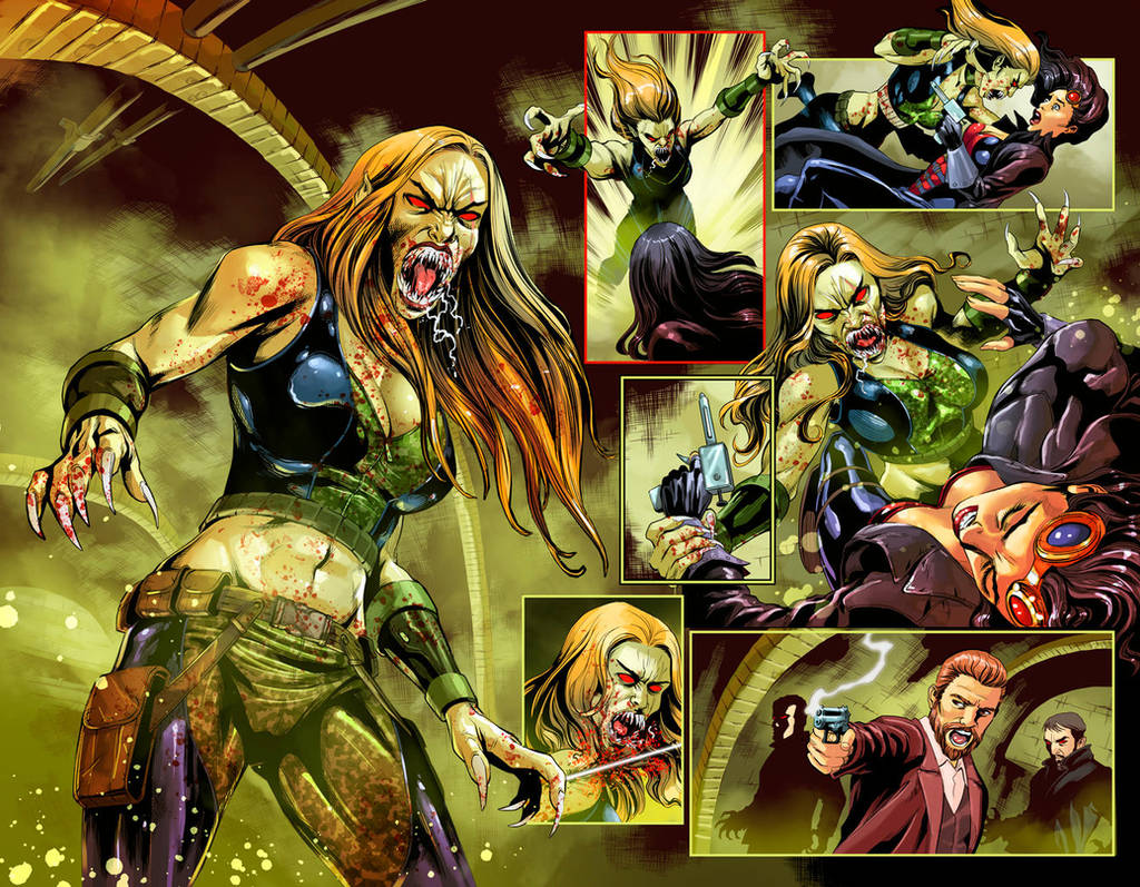 Van Helsing vs. Robyn Hood #3 Zenescope COLOR by le0arts