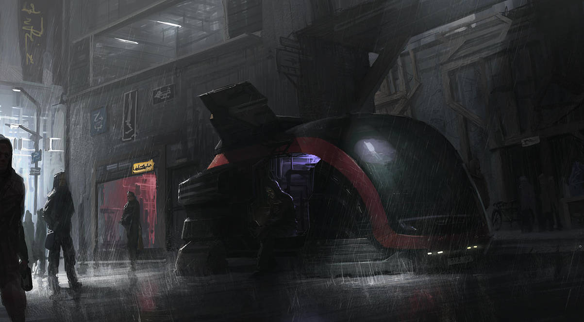 Raining city by MatiasMurad