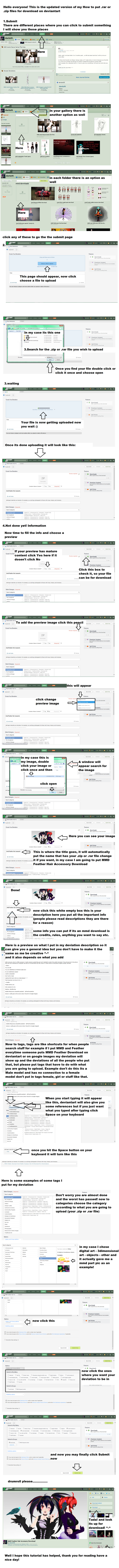 How to put rar/zip files on deviantart for DL by dianita98