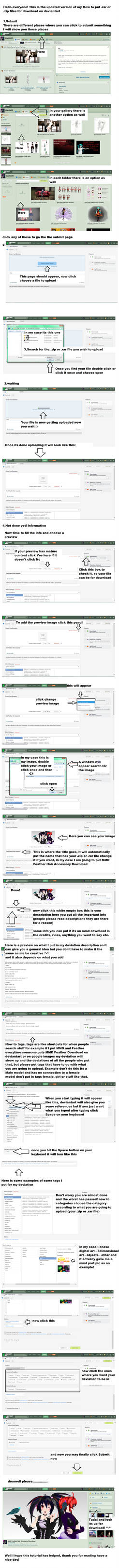 How to put rar/zip files on deviantart for DL by dianita98