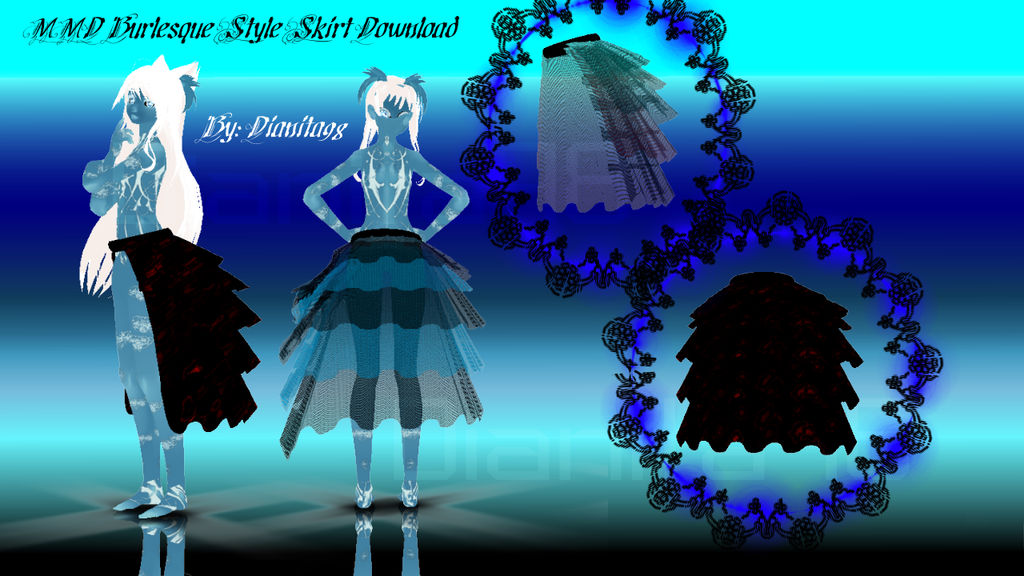 MMD Burlesque Style Skirt Download by dianita98
