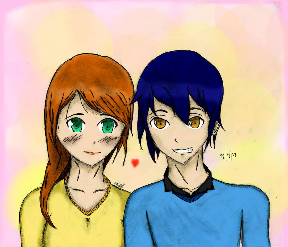 Anime Couple Colored By Mykel98 On Deviantart