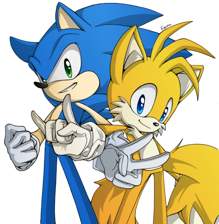 Sonic And Tails By Rosurin On Deviantart