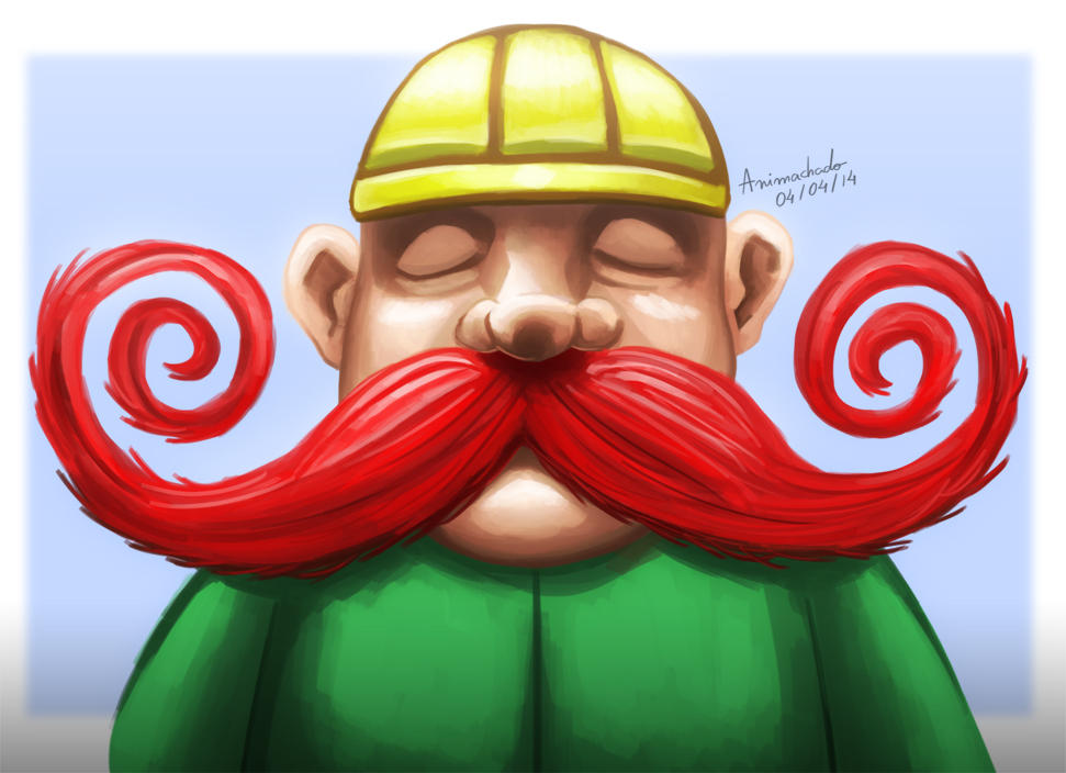 Funny mustache by Animachado