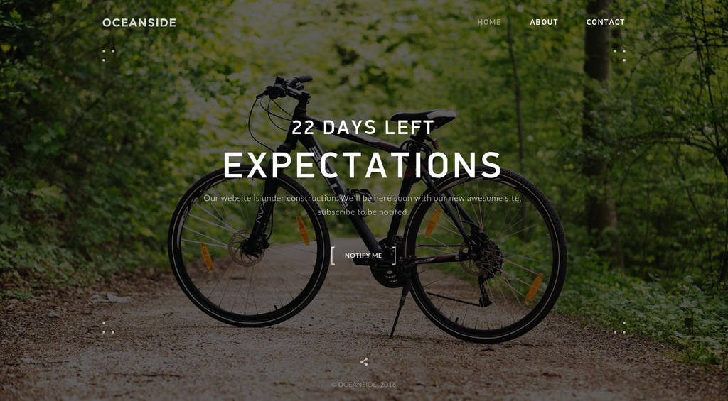 OceanSide Responsive Coming Soon Template by Itembridge