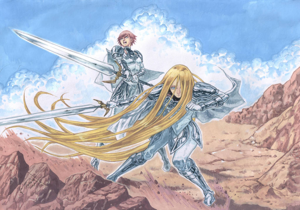 Claymore Clarice And Miata To Battle by Nick-Ian