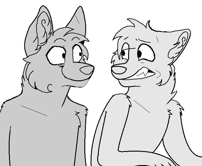 Heyy Buddy - MSPaint Friendly Canine Lineart by Birritan on DeviantArt