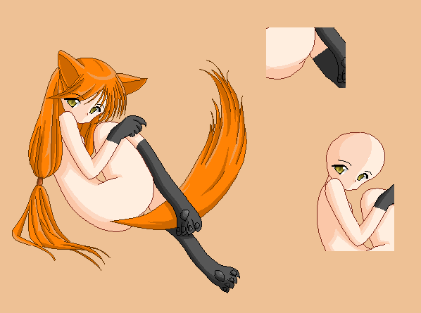Fox Girl Base 2 By Angelwolfchris On Deviantart
