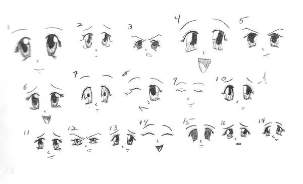 Anime Eyes And Emotions By Xxshadowofthenightxx On Deviantart
