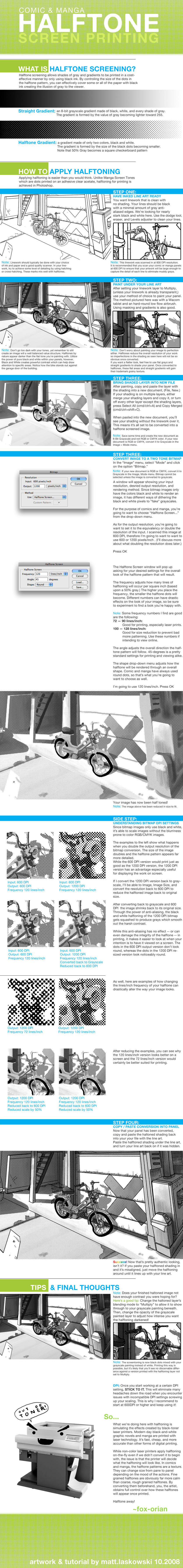 COMIC+MANGA Bitmap Halftoning by fox-orian