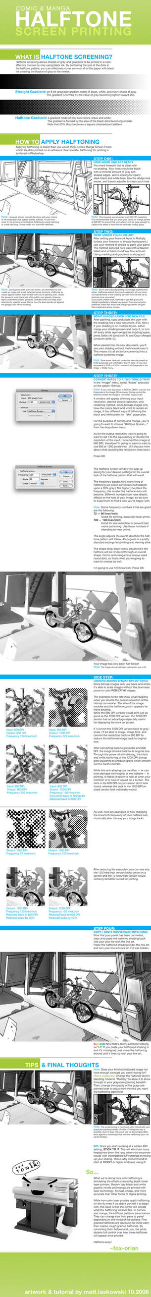 COMIC+MANGA Bitmap Halftoning by fox-orian