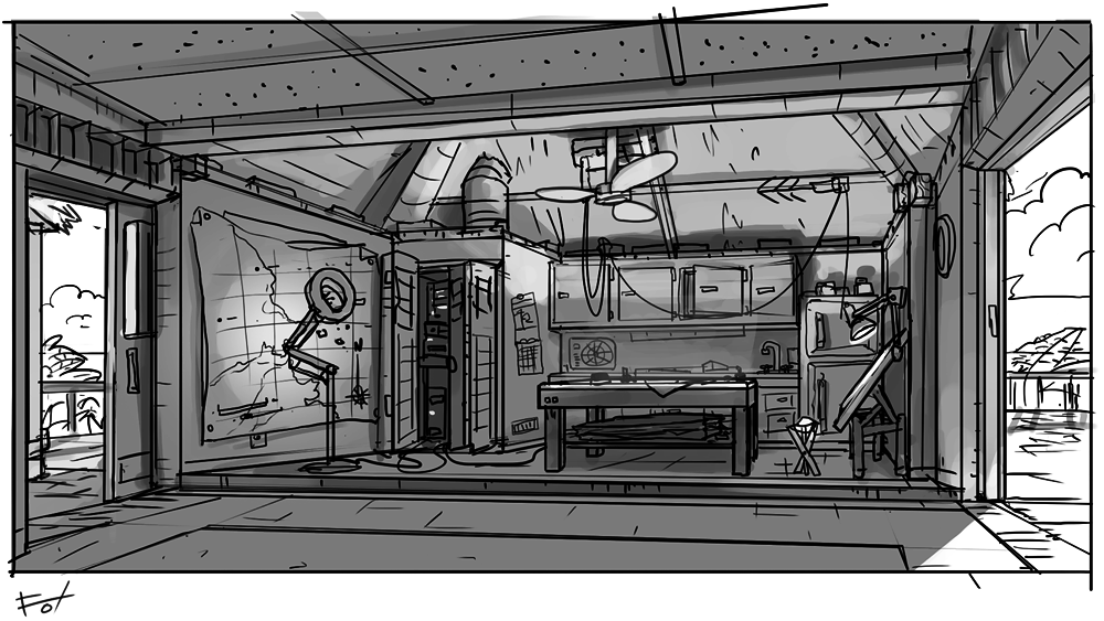 Cartographer's Kitchen by fox-orian