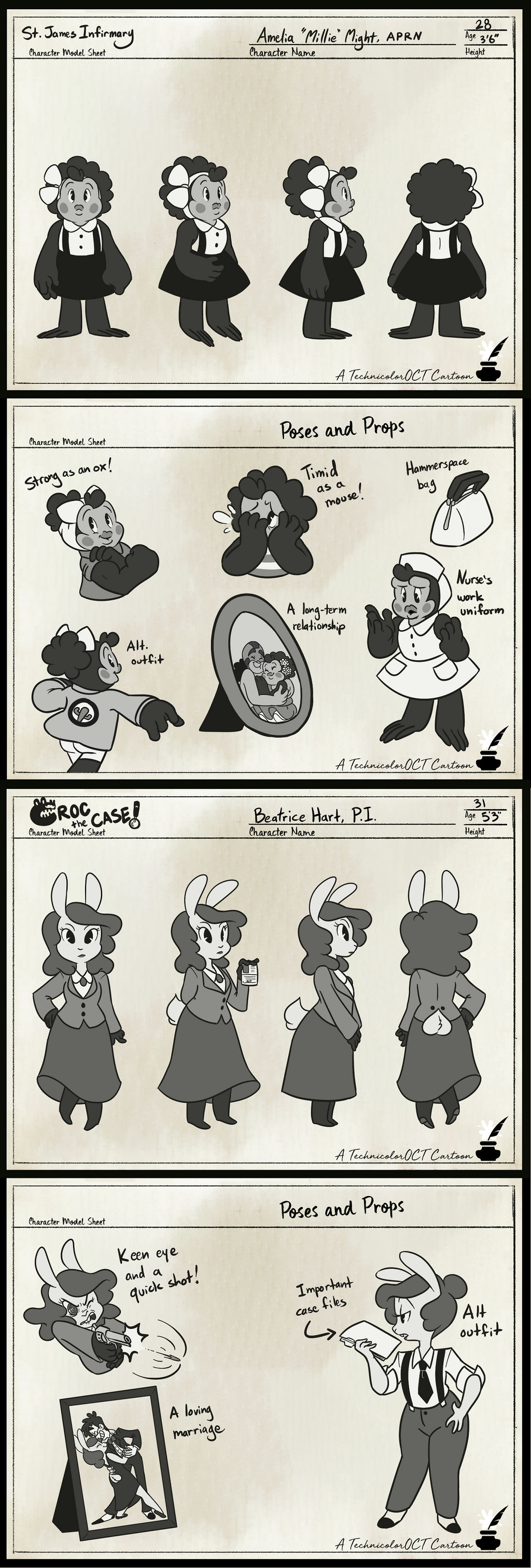 TTOCT Ref- Millie and Bea by Pitafish
