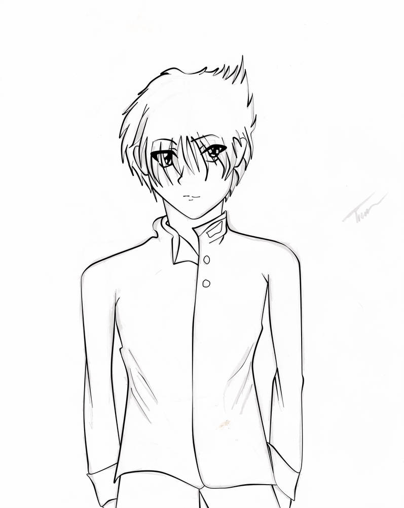 Anime School Boy By Xtionx On Deviantart
