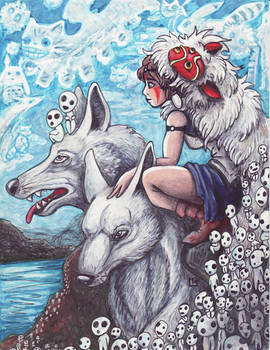 Princess Mononoke by LilleahWest