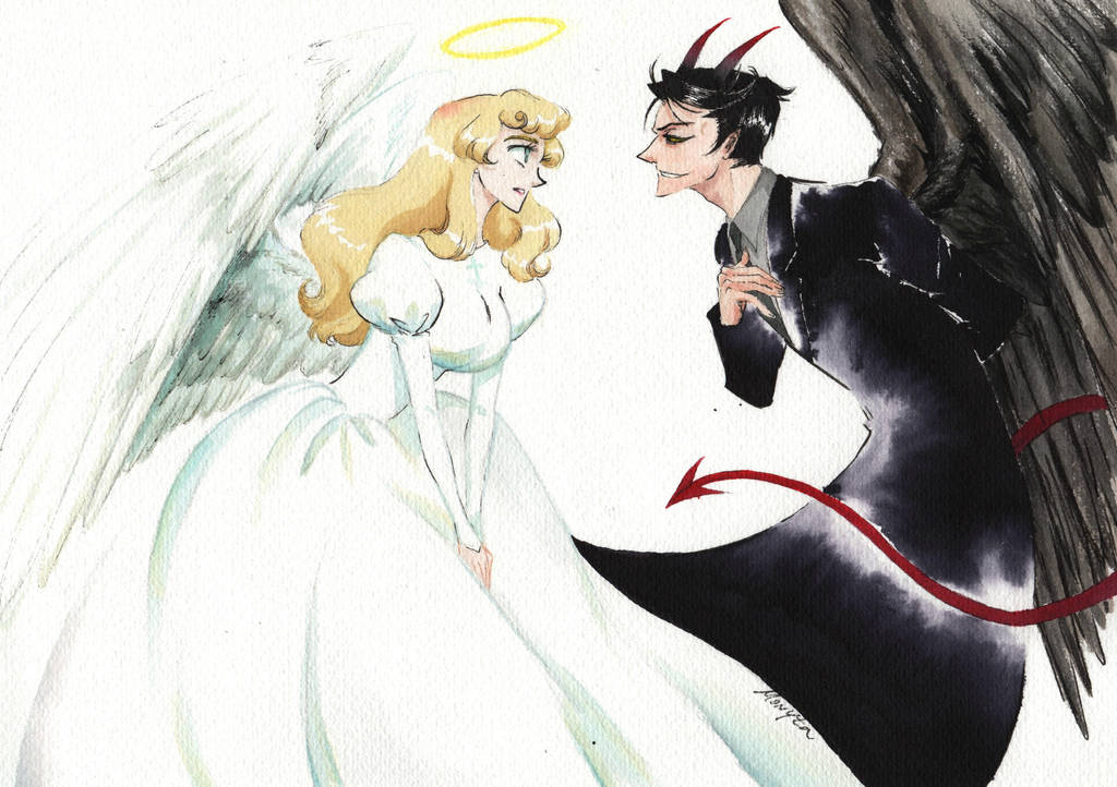 Angel and Demon by monyta on DeviantArt