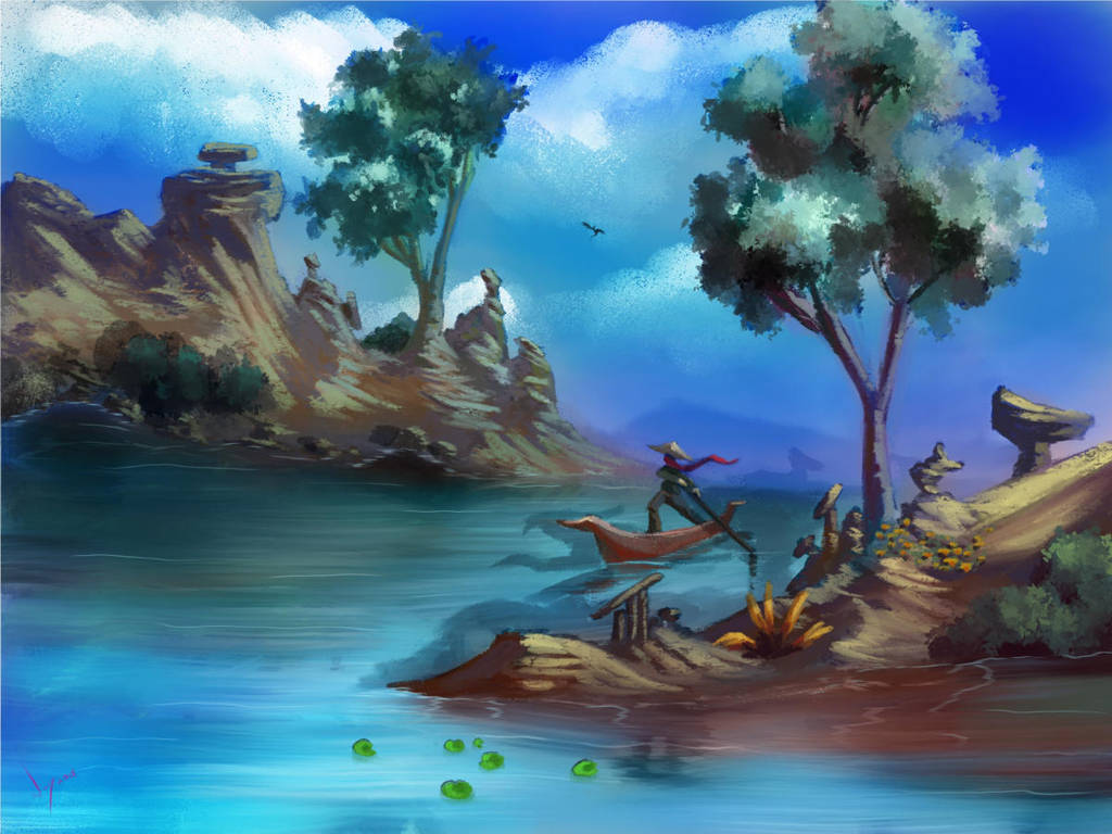 Long Way Bob Ross style by discipleneil777