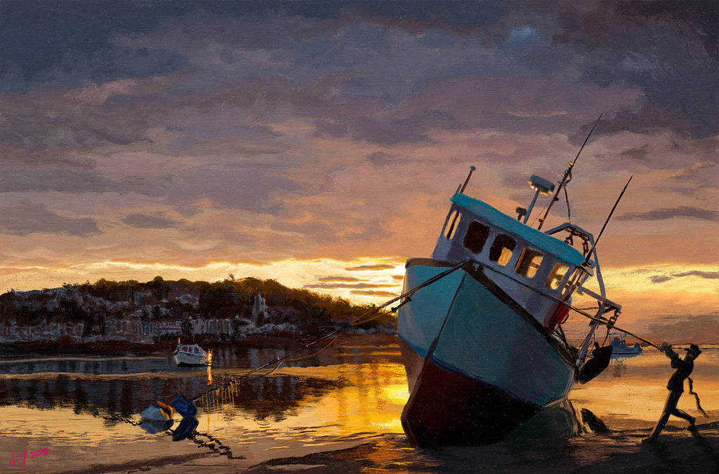 Boats Sunset by discipleneil777