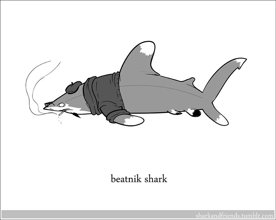 Beatnik Shark by Wenamun