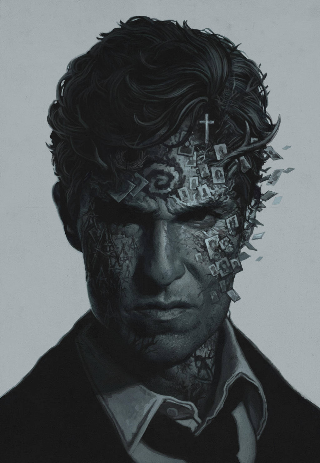 True Detective art by YURISHWEDOFF