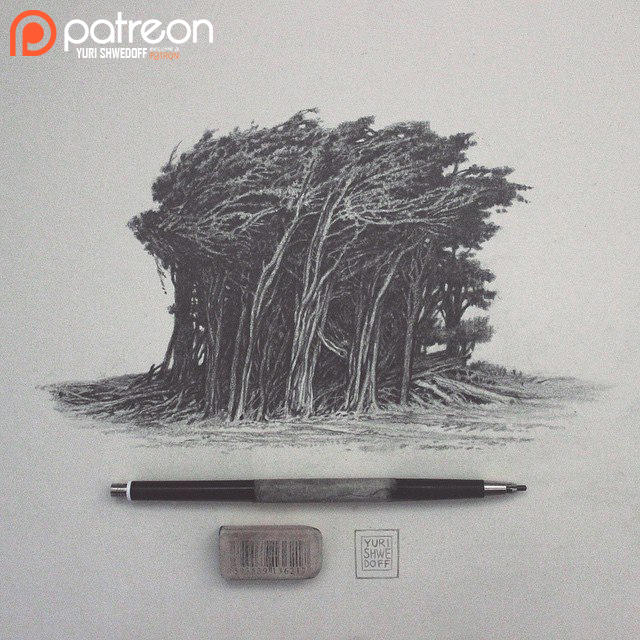 Trees Patreon sketch by YURISHWEDOFF